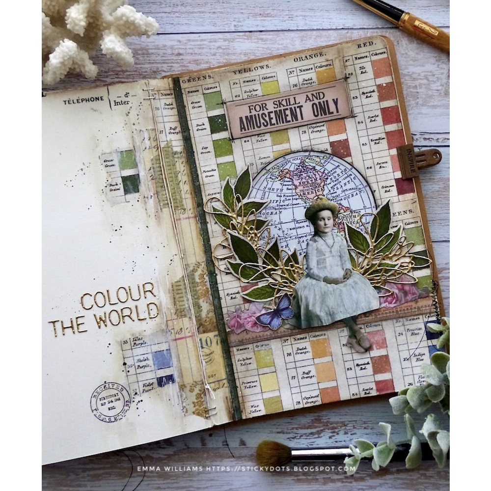 Tim Holtz Idea-ology Palette Collage Paper th94312 Color the world | color-code:ALT02