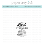 Papertrey Ink Psalm Refelctions April Clear Stamps 1502