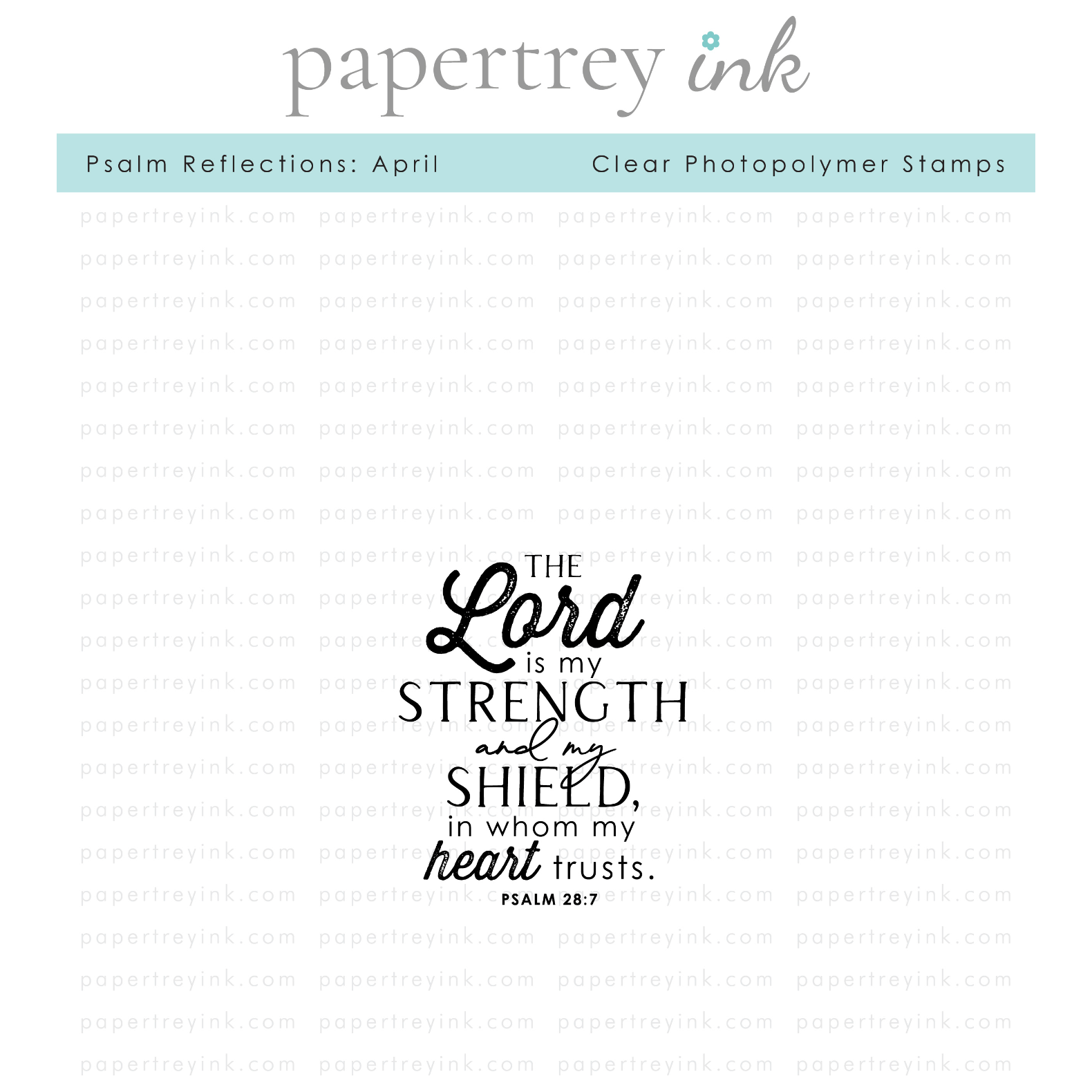 Papertrey Ink Psalm Refelctions April Clear Stamps 1502