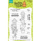 Newton's Nook Birdhouse Greetings Clear Stamps NN2305S03