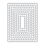 Hero Arts Infinity Dies Scalloped Rectangles DF124