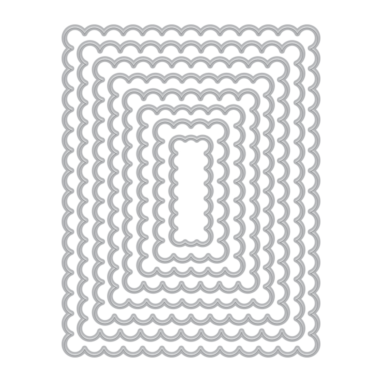 Hero Arts Infinity Dies Scalloped Rectangles DF124
