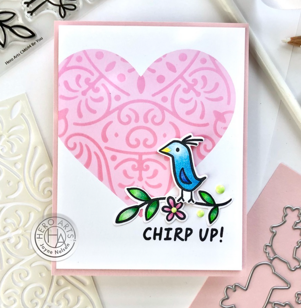 Hero Arts Be You Clear Stamp and Die Set SB361 Chirp