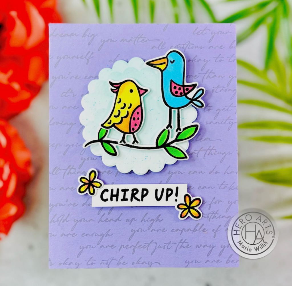 Hero Arts Be You Clear Stamp and Die Set SB361 Chirp
