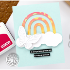 Hero Arts Large Circle Confetti Hot Foil Plate HF118 Rainbow