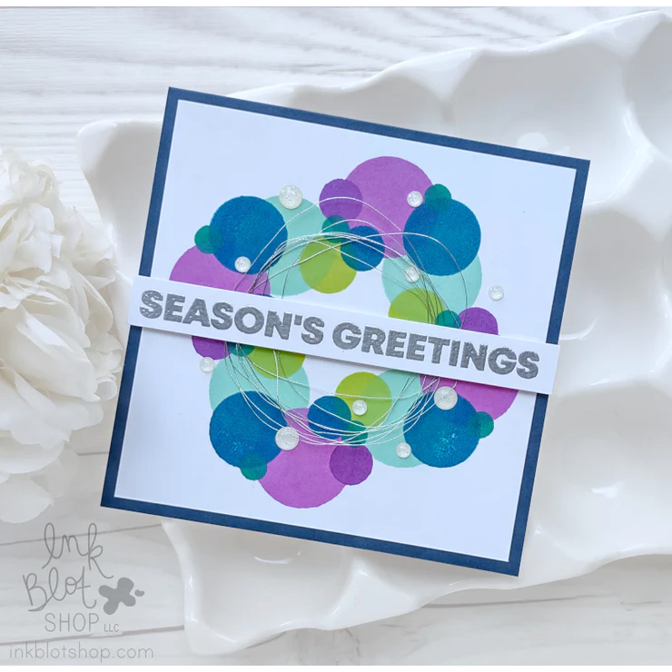 Ink Blot Shop Clear Stamp Set Mixed Holiday Greetings inbl113