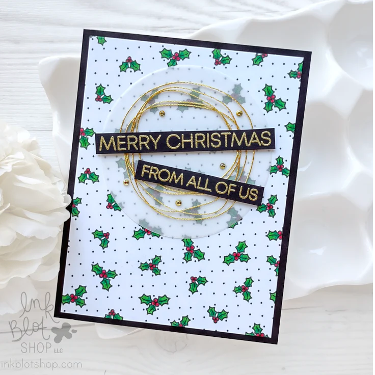 Ink Blot Shop Clear Stamp Set Mixed Holiday Greetings inbl113