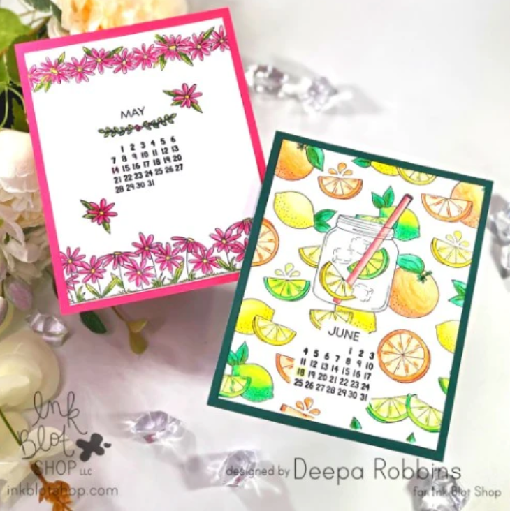 Elizabeth Craft Designs - Journal Dates and Months Clear Stamps