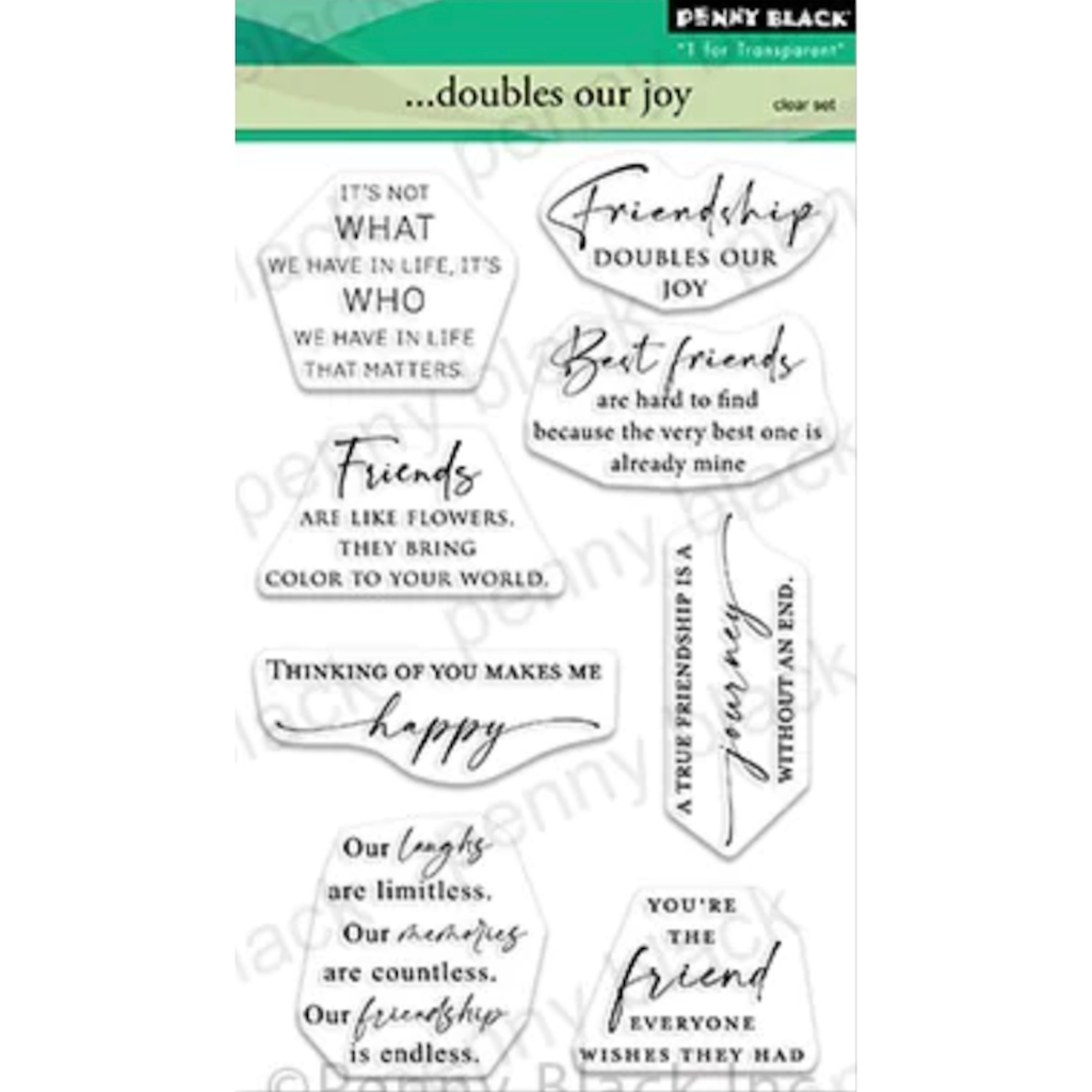 Penny Black Clear Stamps Doubles Our Joy 30-954