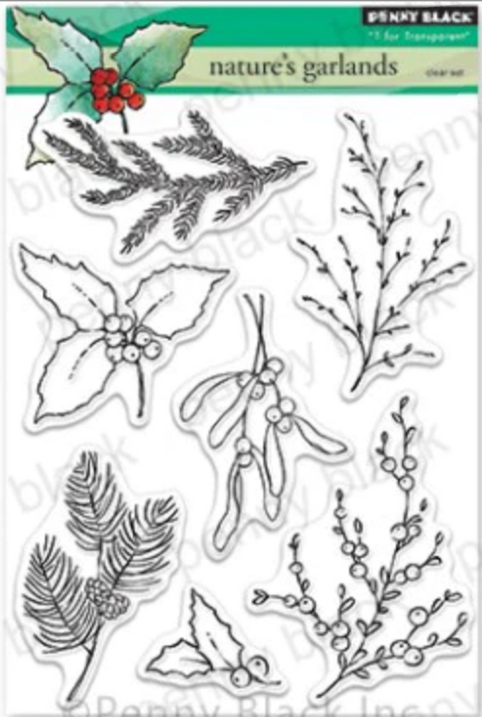 Penny Black Clear Stamps NATURE'S GARLANDS 30-918