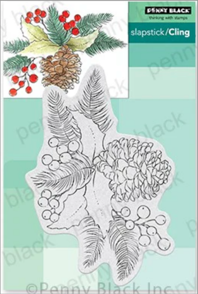 Penny Black Cling Stamp PINECONE POETRY 40-865