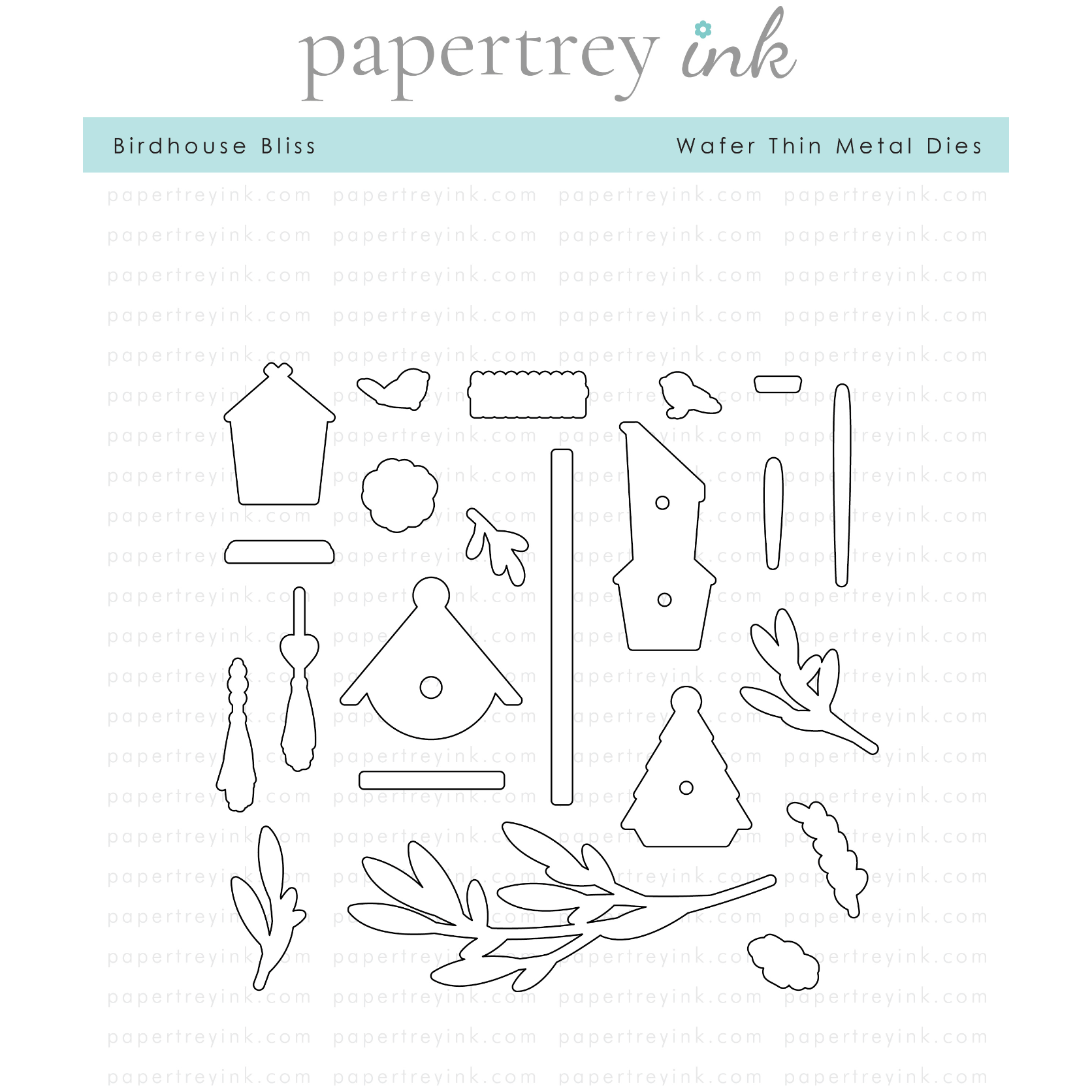 Papertrey Ink Birdhouse Bliss Dies PTI-0639