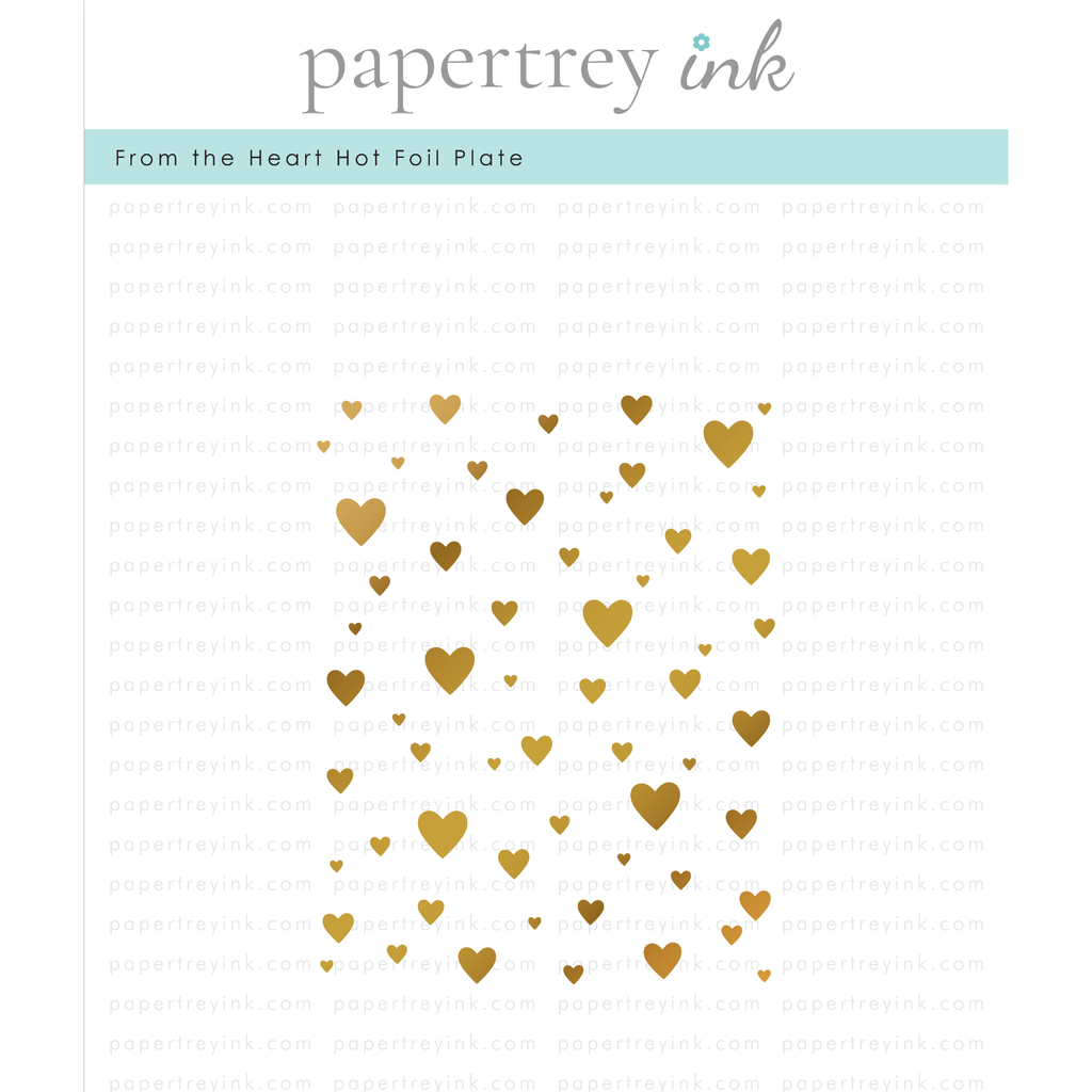 Papertrey Ink From the Heart Hot Foil Plate PTIF-0012