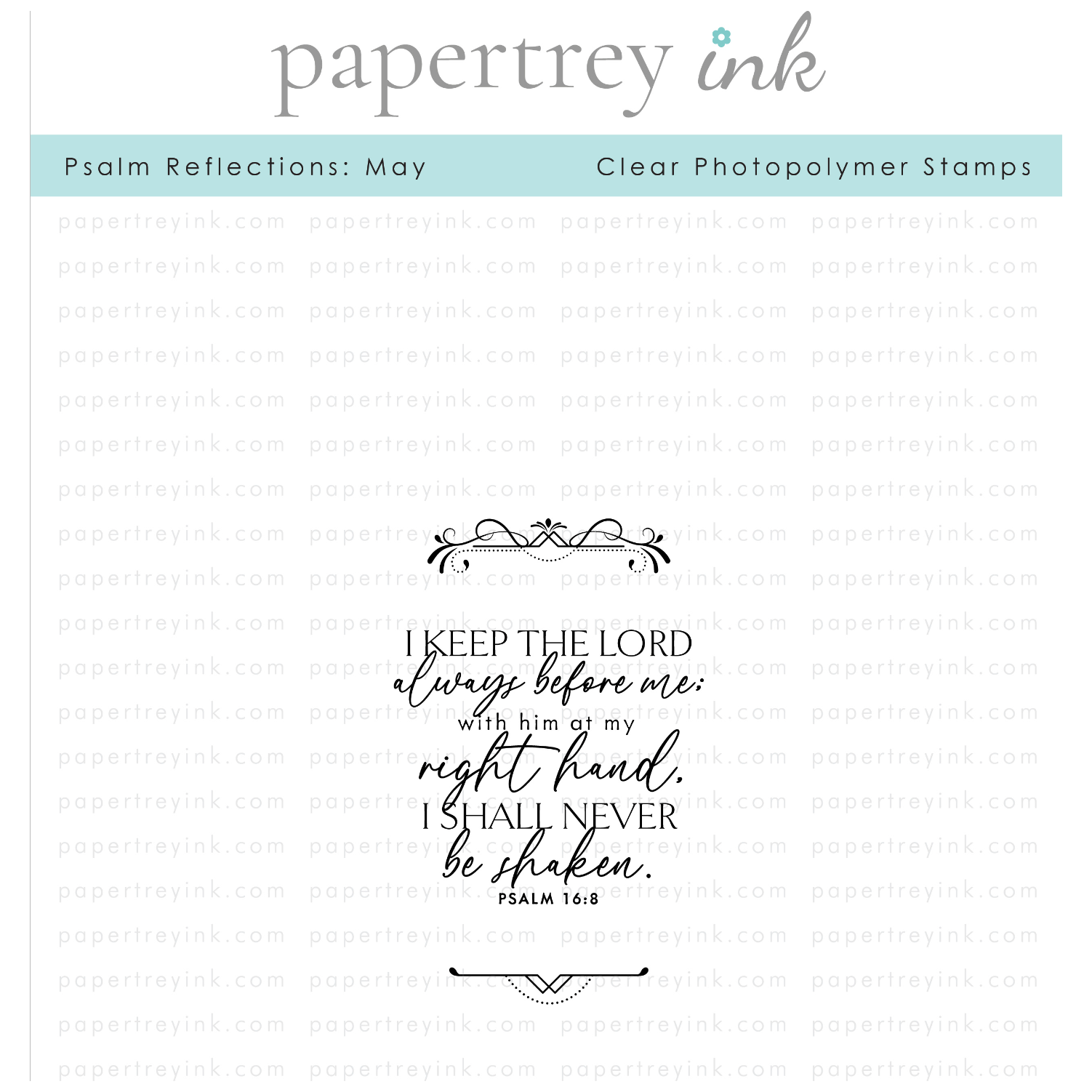 Papertrey Ink Psalm Reflections May Clear Stamps 1512