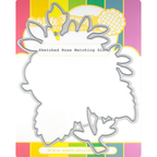 Waffle Flower Sketched Rose Coordinating Die 421372