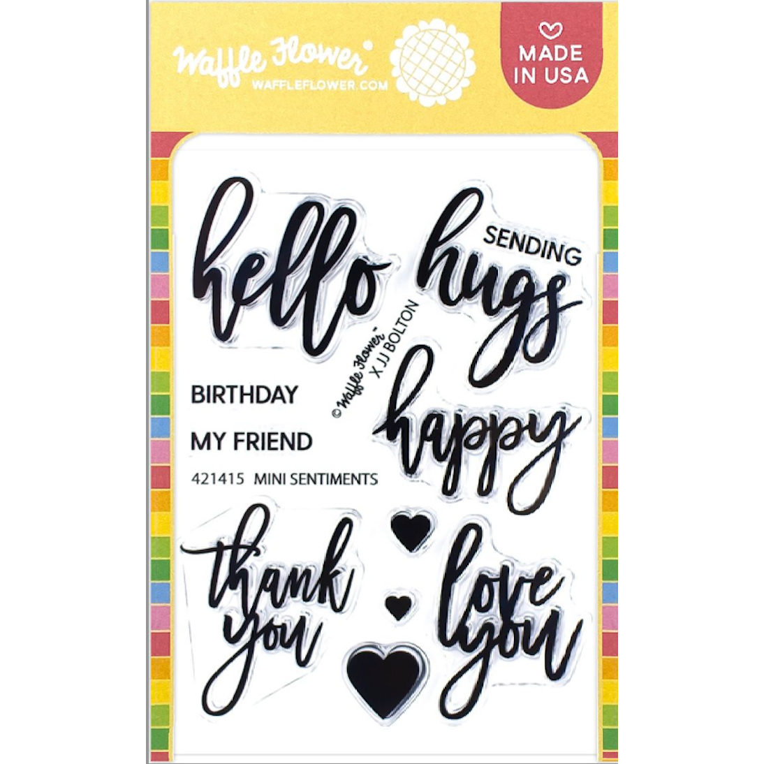 Waffle Flower Mini Sentiments Clear Stamps 421415 – Simon Says Stamp