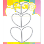 Waffle Flower Dotted Hearts Dies 421410