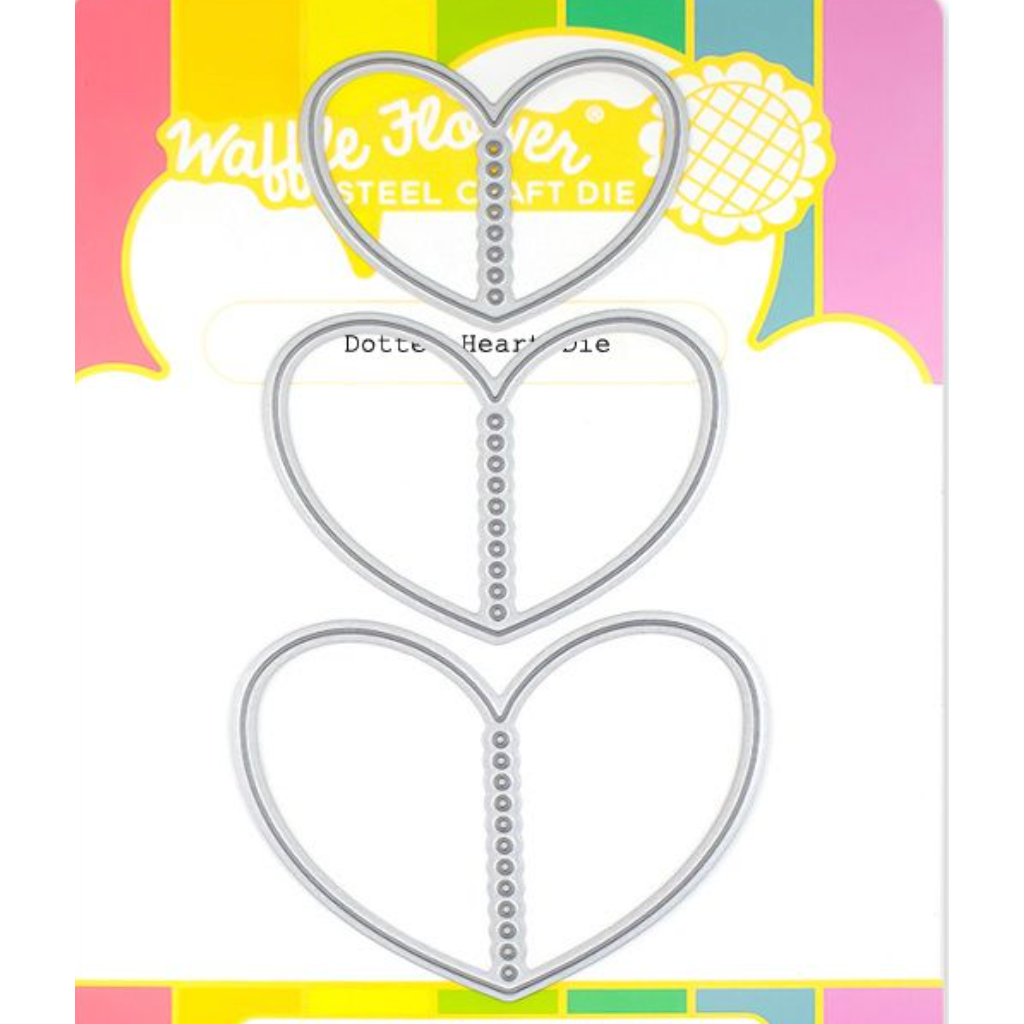 Waffle Flower Dotted Hearts Dies 421410