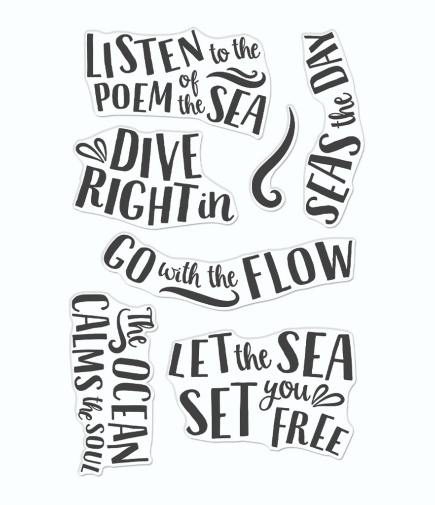 Hero Arts Clear Stamps Sea Quotes CM708