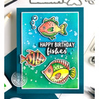 Hero Arts Clear Stamps Hello Fishes CM709 Fish