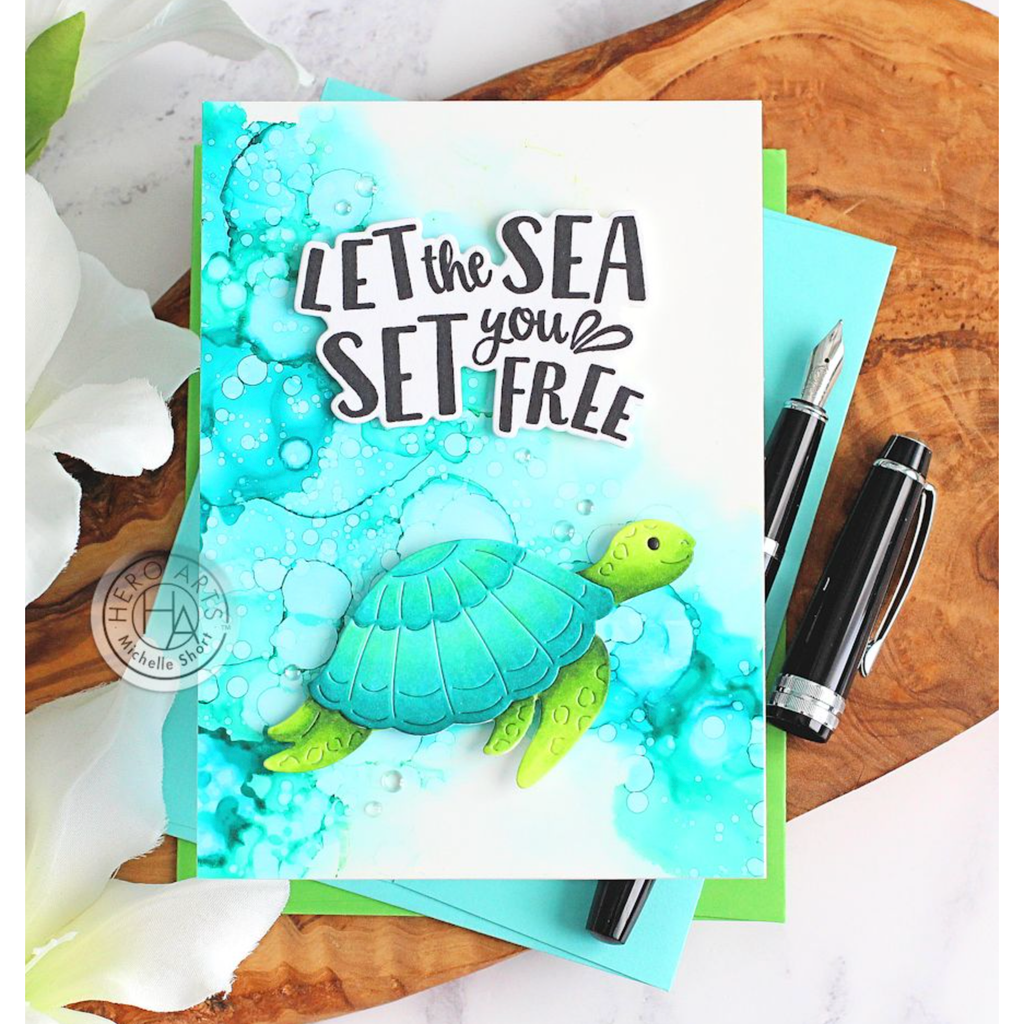 Hero Arts Fancy Cuts Dies Sea Creatures DF134 Turtle