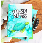 Hero Arts Fancy Cuts Dies Sea Creatures DF134 Turtle