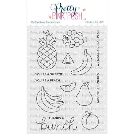 Pretty Pink Posh Fruit Salad Clear Stamps