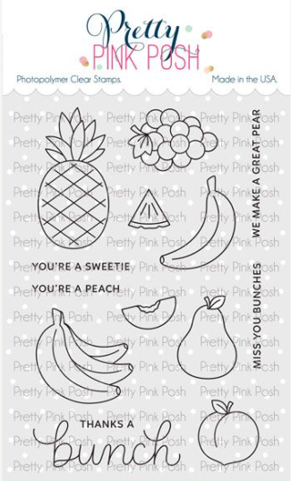 Pretty Pink Posh Fruit Salad Clear Stamps