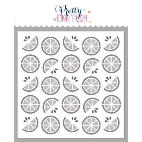 Pretty Pink Posh Layered Citrus Stencils