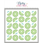 Pretty Pink Posh Layered Citrus Stencils Limes