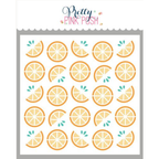 Pretty Pink Posh Layered Citrus Stencils Oranges
