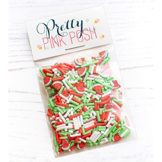 Pretty Pink Posh Watermelon Crush Clay Confetti