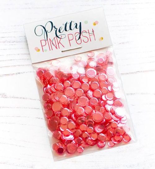 Pretty Pink Posh Strawberry Shimmer Confetti