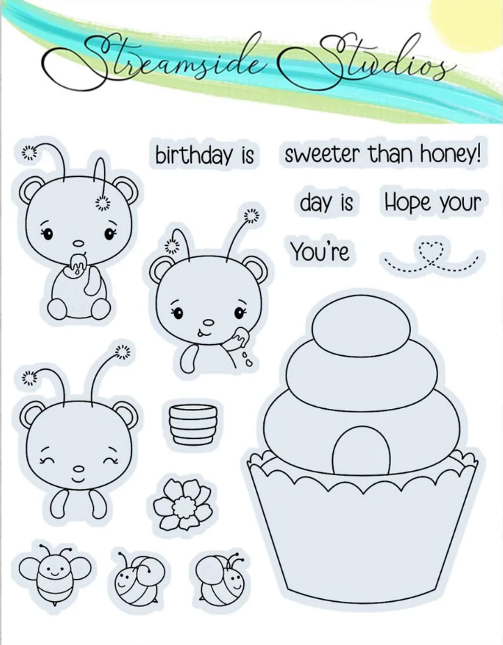 Streamside Studios Cupcake Critters Clear Stamp Set stsd20