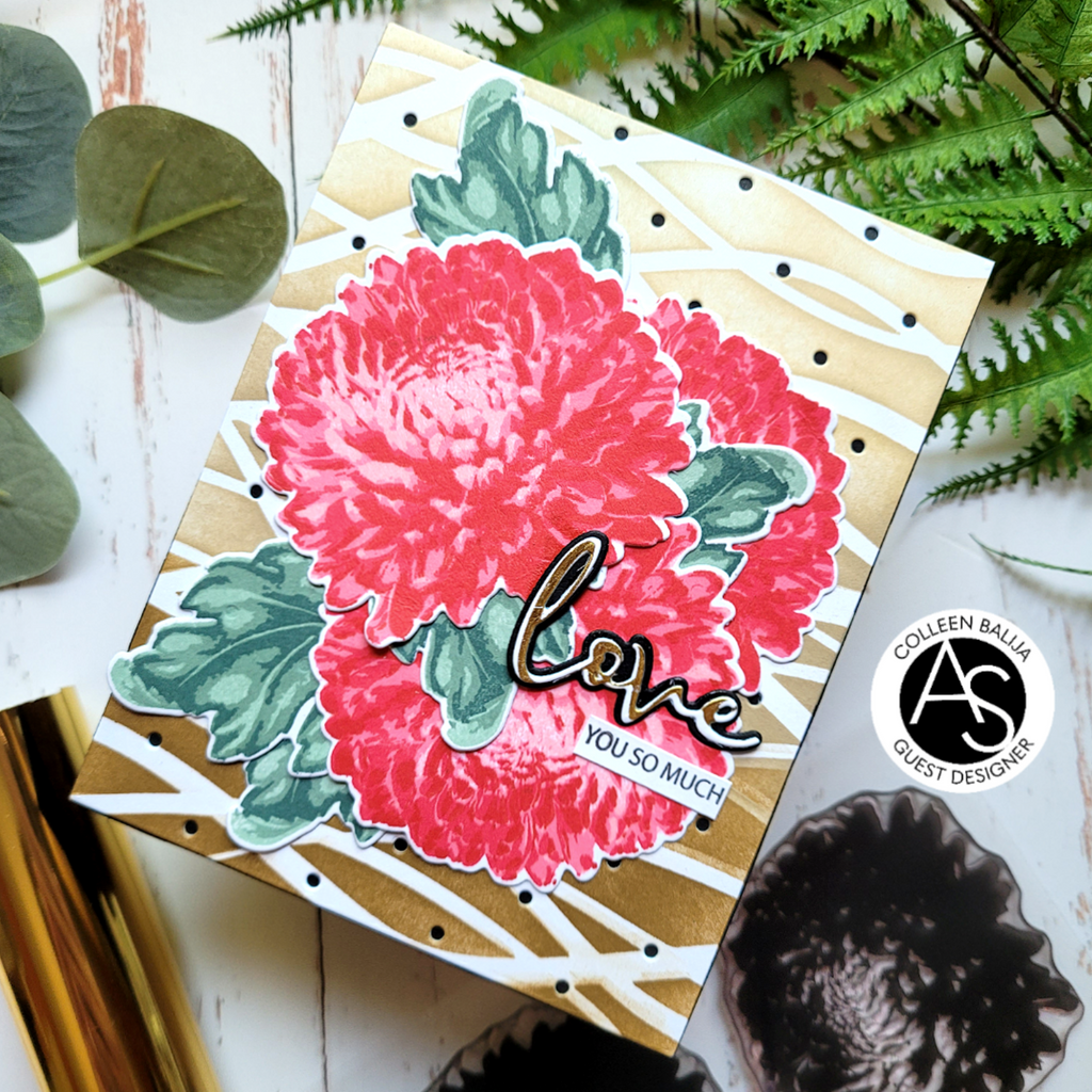 Alex Syberia Designs Chrysanthemum Stamp Set asdsta77 Love