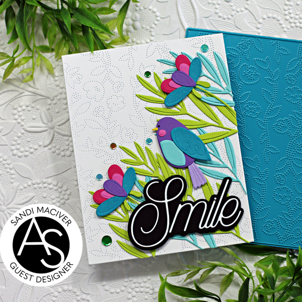 Alex Syberia Designs Garden Tweets Die Set asdd76 Smile