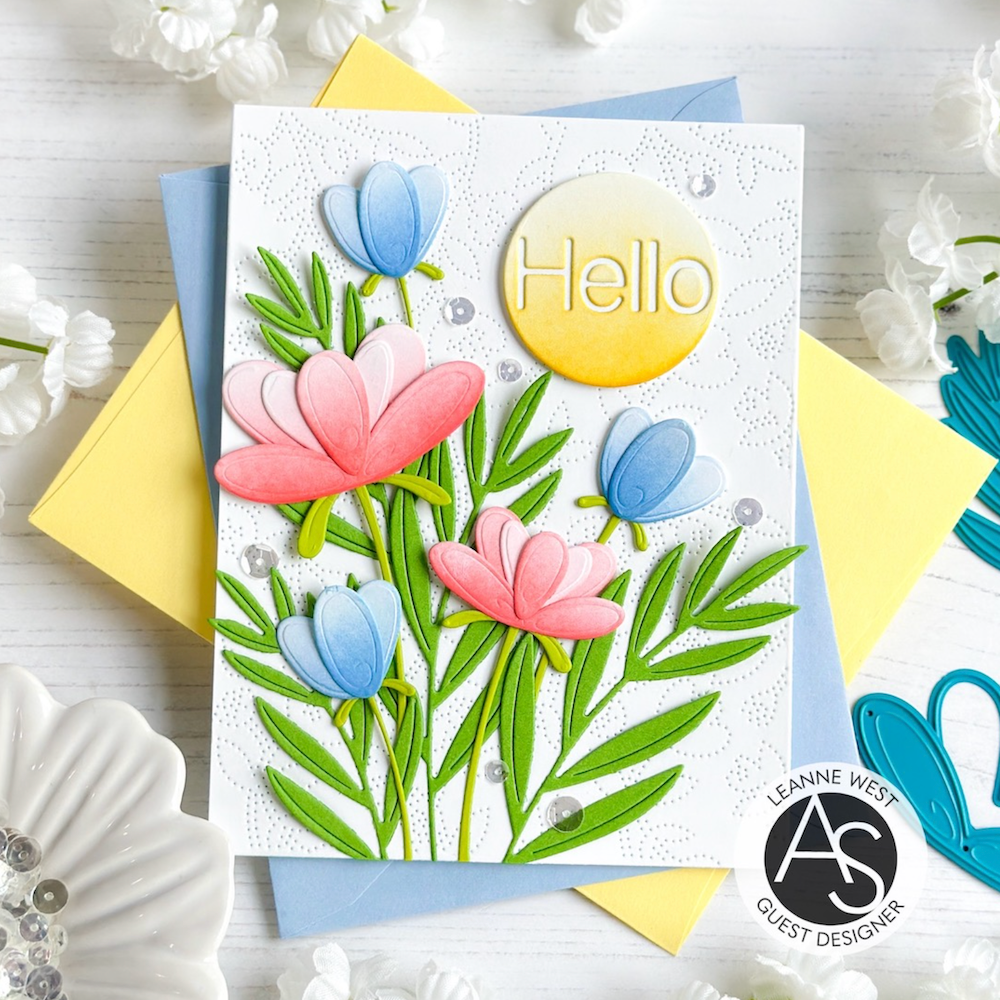 Alex Syberia Designs Garden Tweets Die Set asdd76 Hello