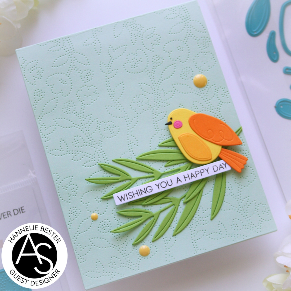 Alex Syberia Designs Garden Tweets Die Set asdd76 Happy day