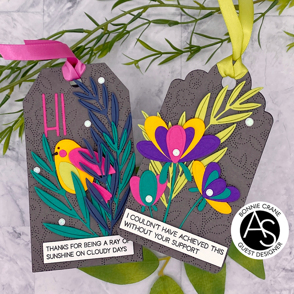 Alex Syberia Designs Signature Tags Die Set asdd85 Grey tags