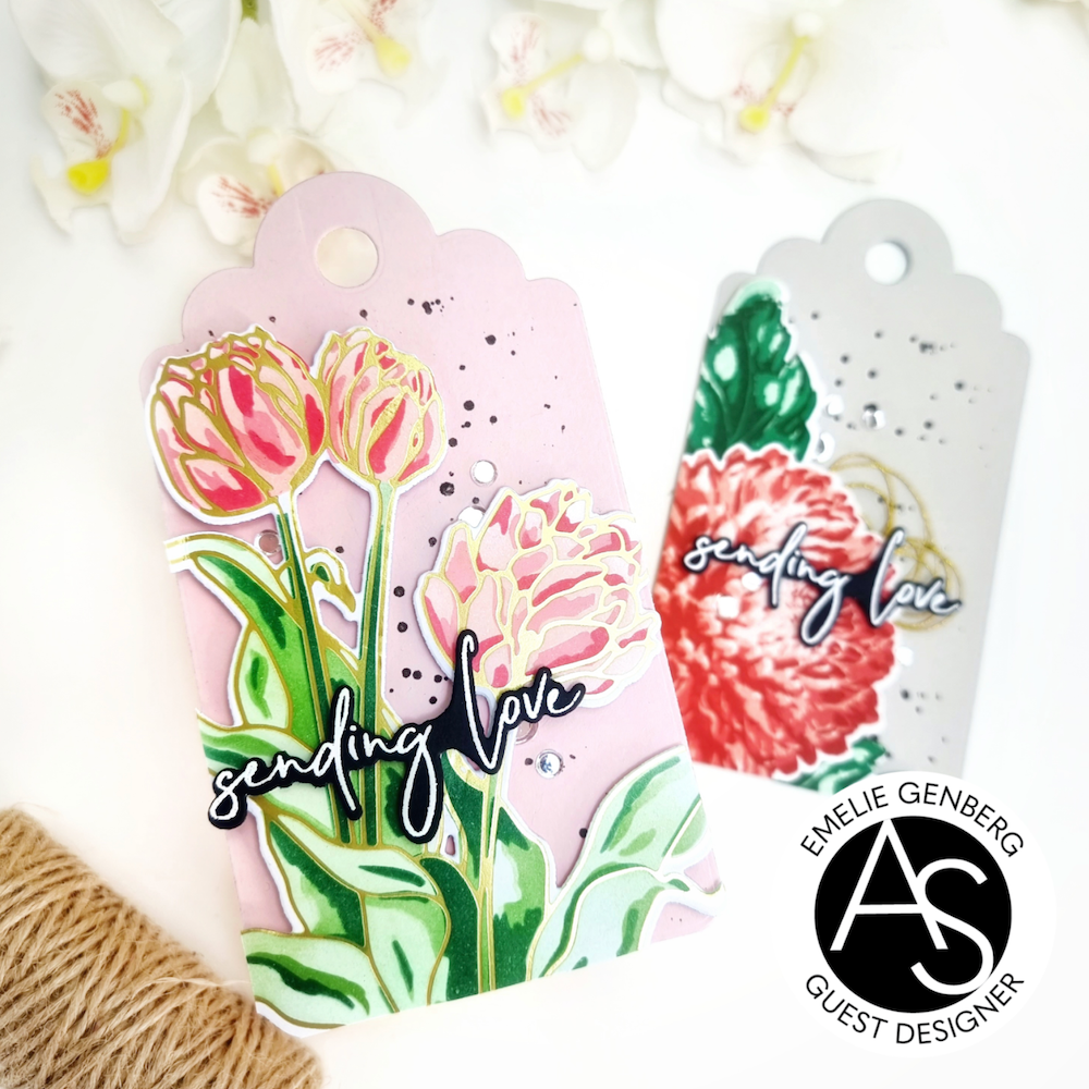 Alex Syberia Designs Signature Tags Die Set asdd85 Sending love