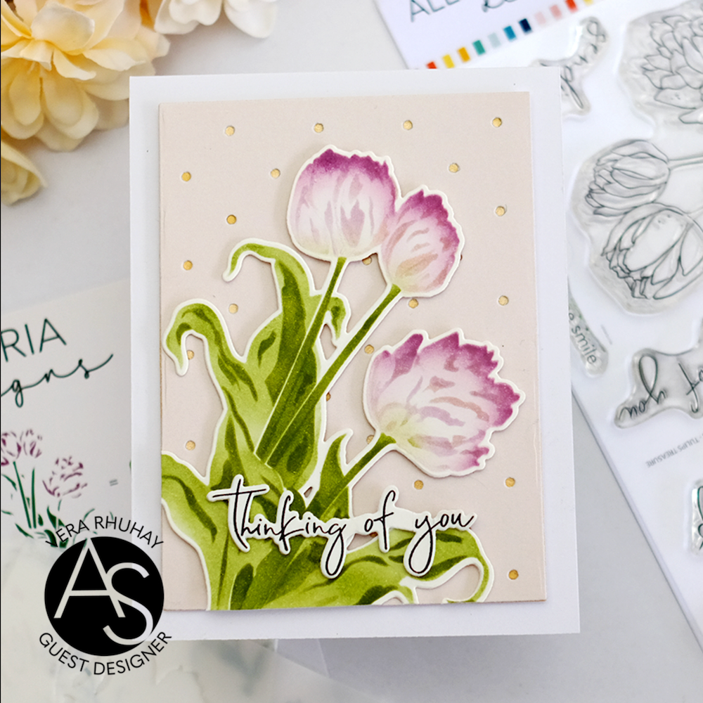 Alex Syberia Designs Tiny Dots Stencil asdste87 Thinking of you
