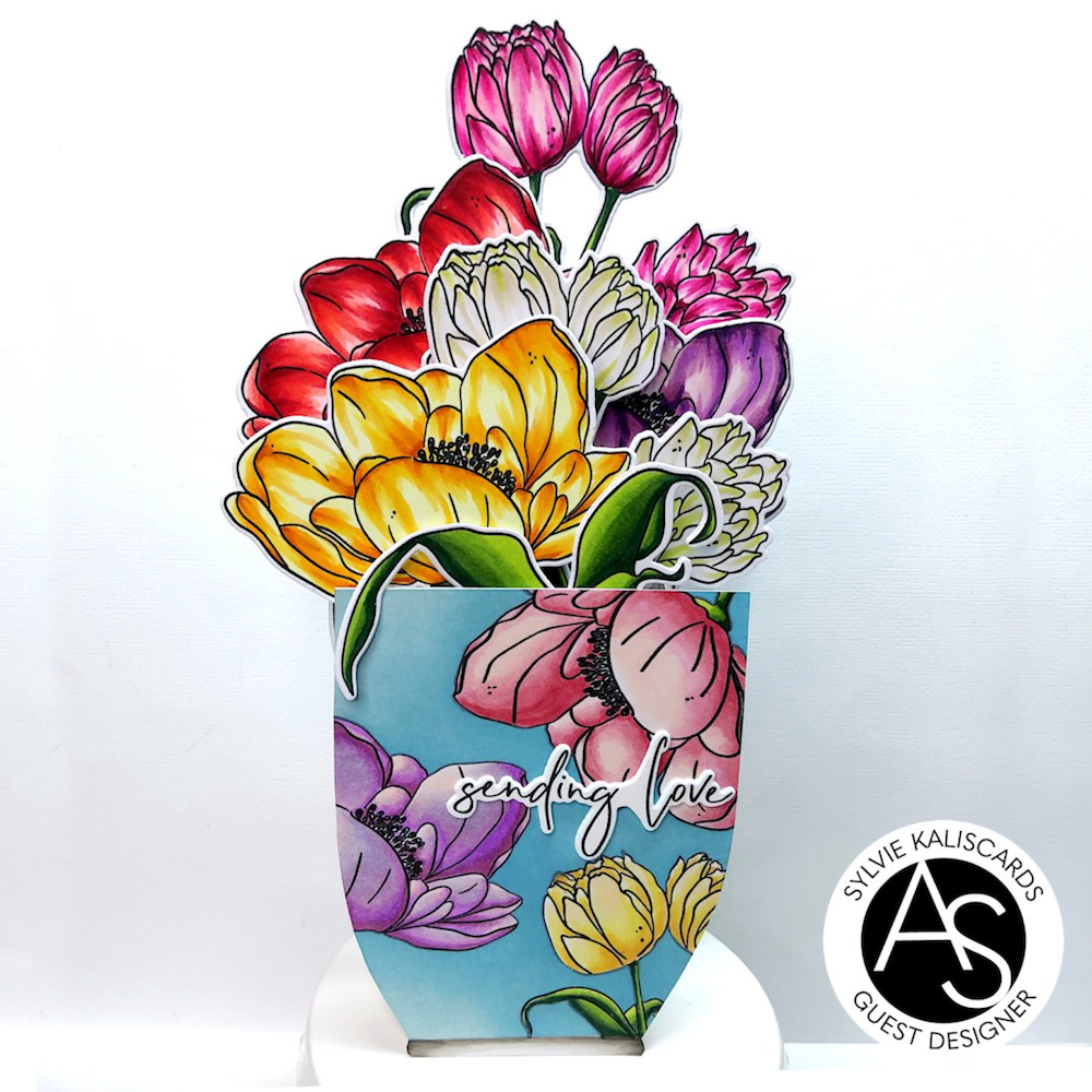 Alex Syberia Designs Tulips Treasure Die Set asdcd84 Dimension 