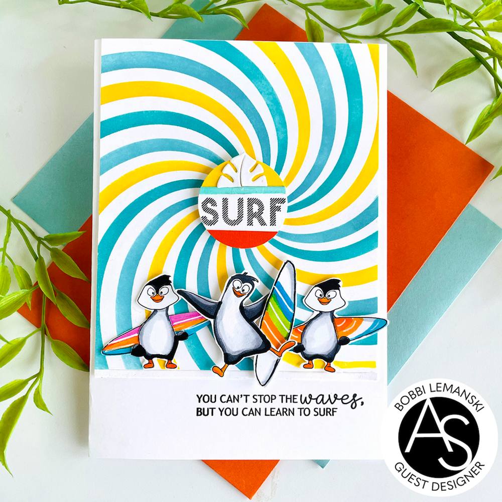 Alex Syberia Designs Sunrays Stencil Set asdste68 Surf