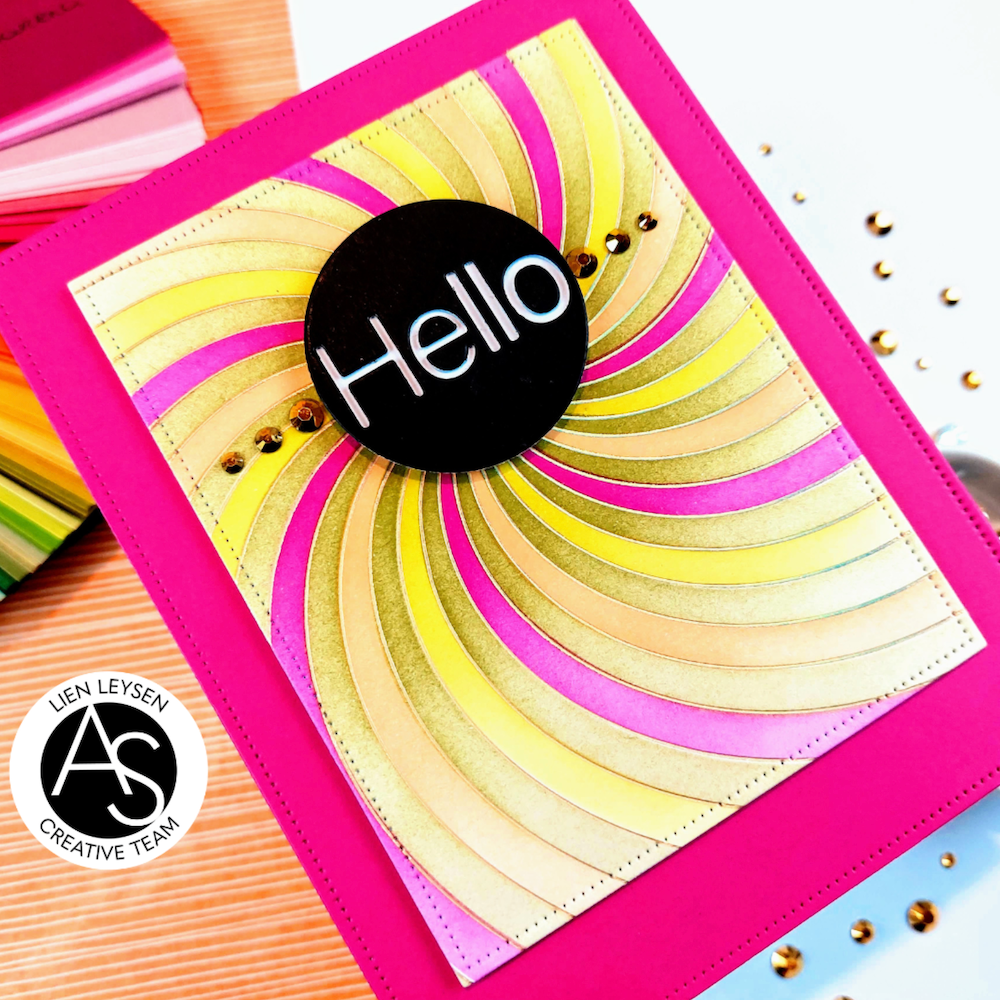 Alex Syberia Designs Sunrays Stencil Set asdste68 Hello
