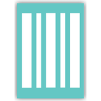Julie Hickey Designs Stylish Stripes Stencil and Mask Set DS-PL-1050