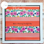 Julie Hickey Designs Stylish Stripes Stencil and Mask Set DS-PL-1050 Beautiful Day