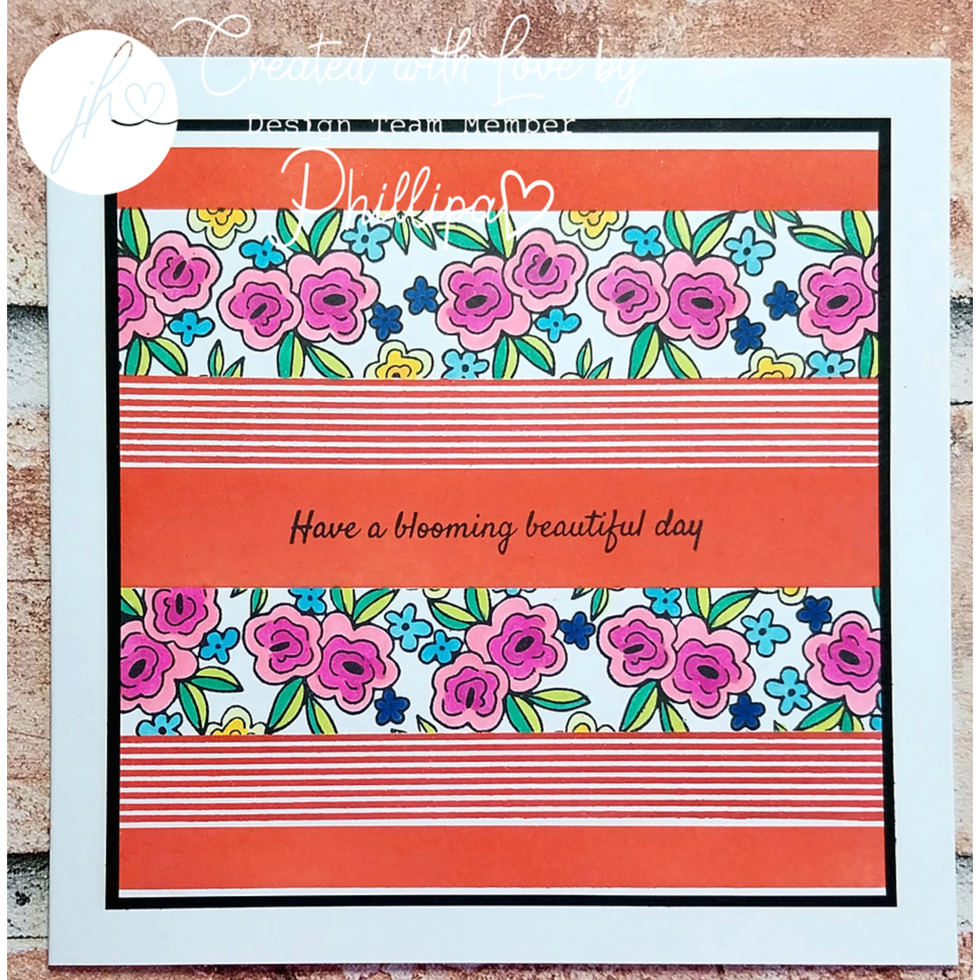 Julie Hickey Designs Stylish Stripes Stencil and Mask Set DS-PL-1050 Beautiful Day