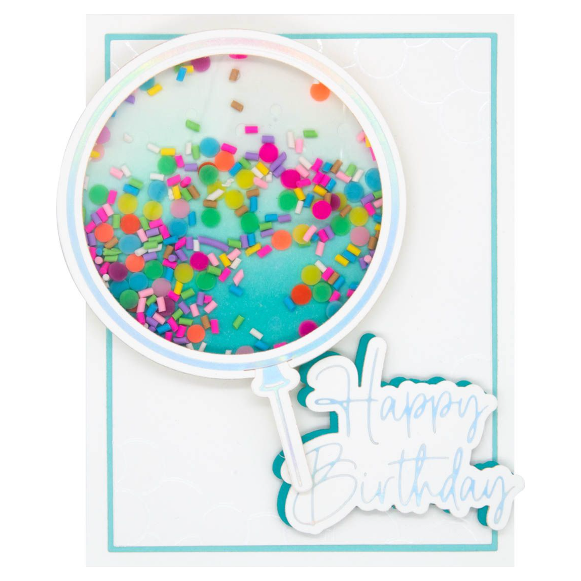 GLP-396 Spellbinders Giant Party Balloon Glimmer Hot Foil Plate and Die Set Birthday