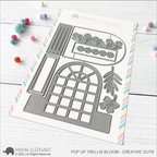 Mama Elephant Pop Up Trellis Bloom Creative Cuts Steel Dies
