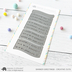 Mama Elephant Banner Greetings Creative Cuts Steel Dies